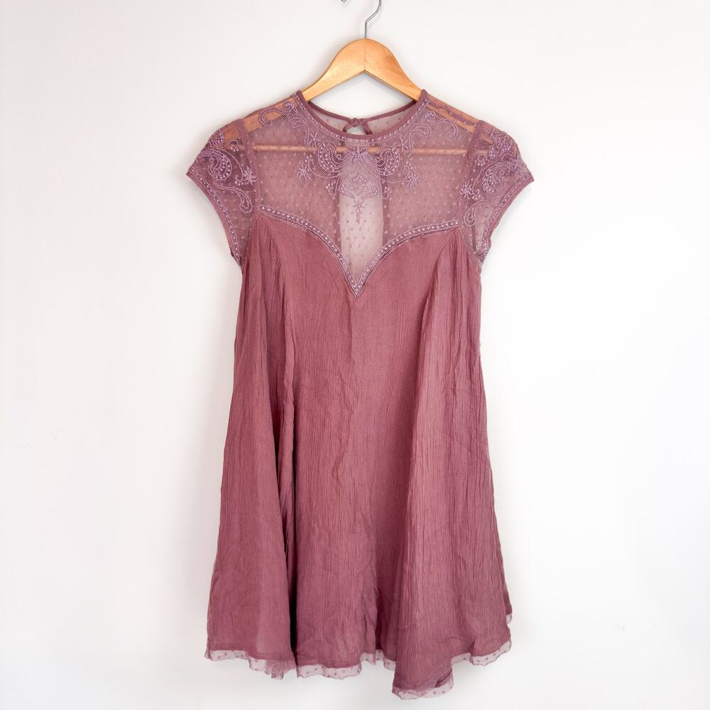 Urban Outfitters Kimchi Blue Women's Dress Size XS/S | Lily Embellished Trapeze